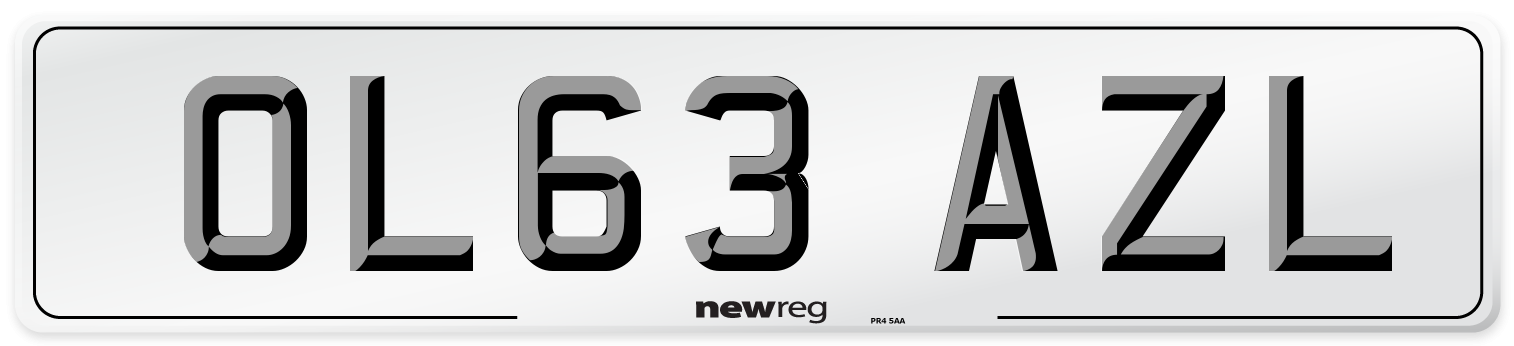 OL63 AZL Number Plate from New Reg
